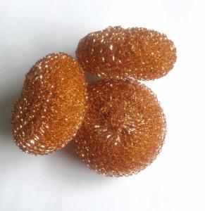 China Gold Color 25g Copper Scouring Pads Ideal For Kitchen Pots And Pans factory