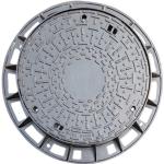 Ductile Iron Water Manhole Cover , EN124 D400 Drainage Chamber Cover