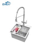 18x18x10cm Topmount House Kitchen Sink Single Bowl SUS201 304 Stainless Steel