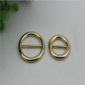 China Bag hardware accessories manufacturer 25 mm / 20 mm gold metal adjustable buckle for handbag/garment factory
