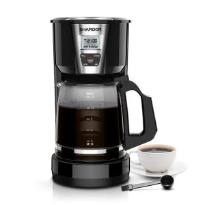 China Auto Pour Over Stainless Steel Drip Coffee Maker 1.8L 12 Cup Black factory