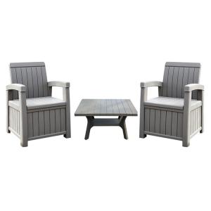 China Banquet Outdoor Garden Hotel Patio Waterproof Plastic Loveseat Sofa Chair Set with Table factory