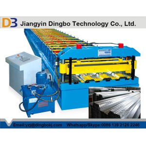 China High Efficiency Floor Deck Roll Forming Machine Durable Punching Metal Cr12 on sale