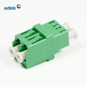 China FTTH LC APC Duplex Adapter , Flangeless Fiber Optical Adapter factory