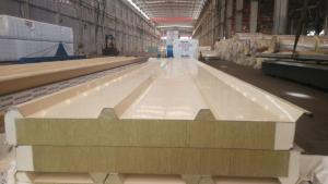 China Superior Fireproof Modern Rockwool Sandwich Panel Density Soundproof Waterproof 1000mm factory