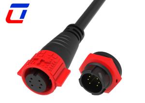 China Low Power Waterproof Cable Connector IP67 6 Pin Male Female Connector factory