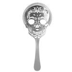 Sugar Skull Design Hawthorne Bar Strainer 9.5*22cm Mirror Finished