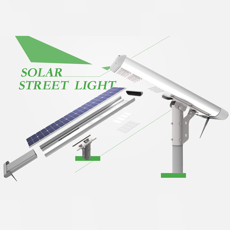 5050 Chip All In One Solar LED Street Light High Brightness Aluminum Alloy