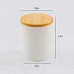 Luxury Ceramic Pottery Candle Vessels Empty Engraved Eco Friendly