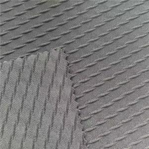 China 200GSM Jacquard Sports Clothing Fabric 140D 40D 75% Nylon 25% Spandex Fabric 150cm factory