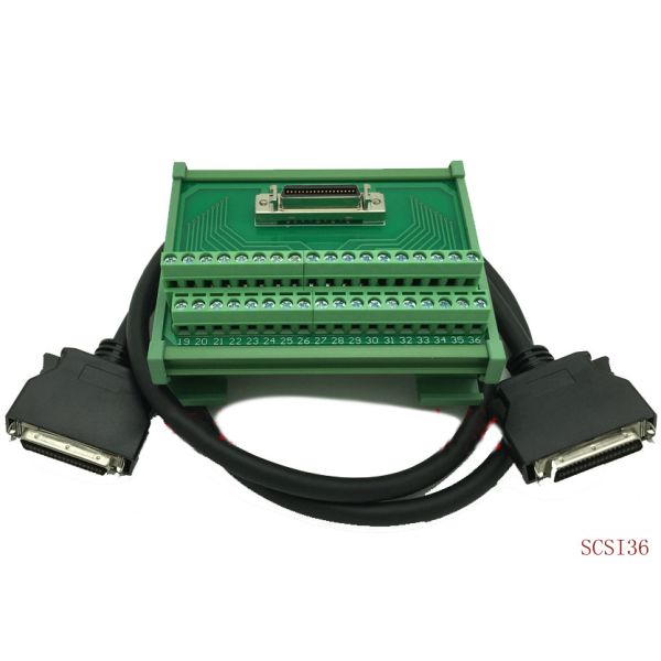 SCSI 36 Pin Servo Connectors Terminal Blocks Breakout Board Adapter with 1 meter
