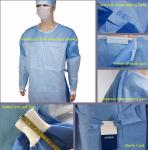 45 gsm Blue White SMS Reinforced Surgical Gown Surgical Clothes Hospital Uniform