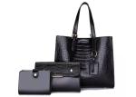 Anti Abrasion Women PU Handbag Purse Set Reusable Multipurpose