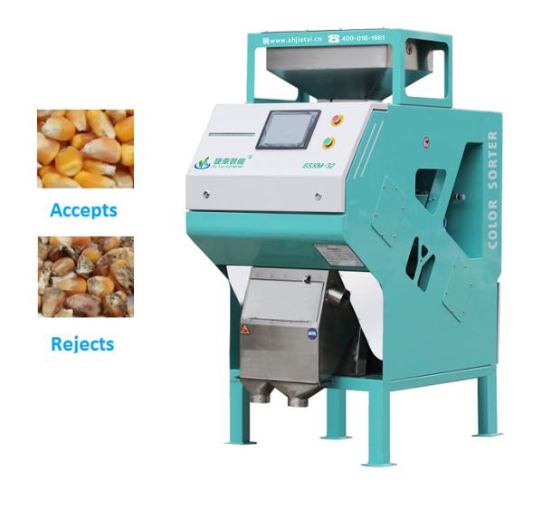 China LED Light Intelligent Corn Color Sorter Multi Usage Cereal Color Sorter factory