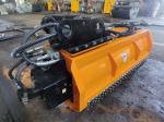 Heavy Duty Orange / Black Excavator Flail Mower With Blades Q355B ISO9001/CE
