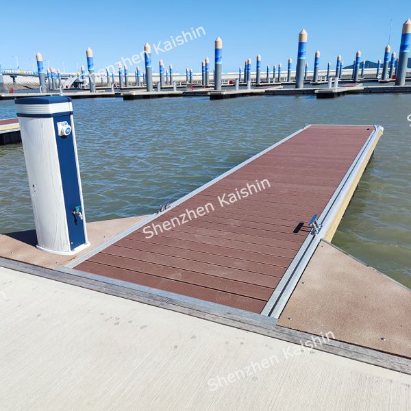 Durable Marine Finger Dock Floating Pontoon Bridge For Marina Floating Dock Boat Yacht Club