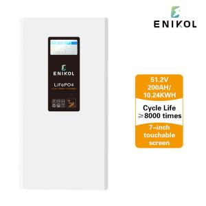 China 48V 300AH 15kwh Wall Mounted LiFePO4 Solar Battery for Off-grid Solar Power System factory