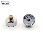 350 Bar Miniature Pressure Gauge 23mm Brass Case Back Mounting