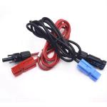Customizable 15amps 30amps Pv Connector OEM/ODM 18-22awg Wire 200mm Length