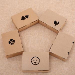 China Oil Proof 350gsm kraft paper Salad Packaging Boxes CMYK printing factory