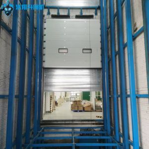 8 Ton Hydraulic Guide Rail Cargo Lift for Warehouse