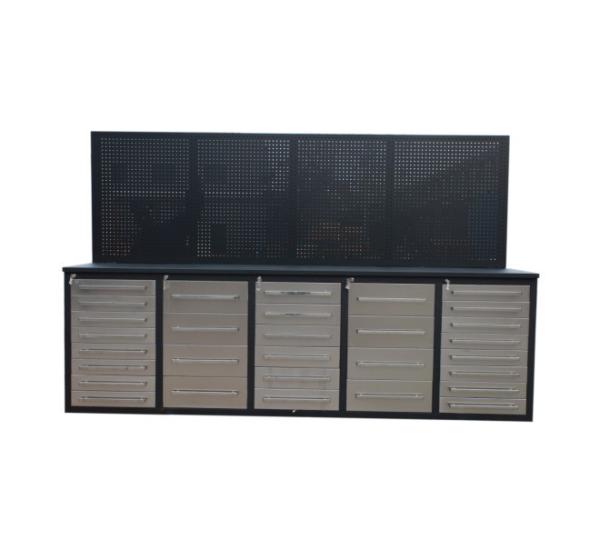 OEM Supported Metal Tool Chest with Drawers and Steel Top Heavy Duty Workbench