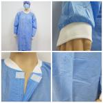 Elastic Cuffs Anti Static PP Disposable Isolation Gowns