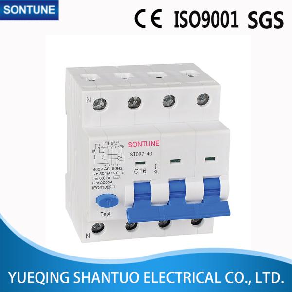 4 Pole Electrical Circuit Breaker STOR7-40 Din Rail Install IP20 Protection