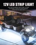 0.18kg White LED Light Strip for Cars Golf Carts Boats 60.96cm Connected