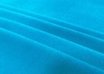 290GSM Stretchy 87% Nylon Warp Knitted Fabric Elastic Plain Turquoise Blue
