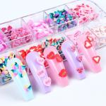 Nail Art Custom Shape Polymer Clay Slices for San Valentin Sprinkles Resin