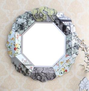 China Decorative Bedroom Wall Mirrors , Beveled Glass Vanity Mirror OEM Service factory