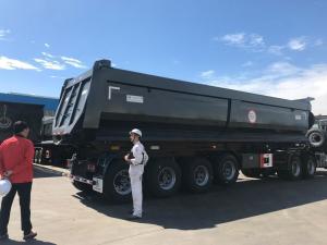China 3 Axles U-Type Dump Semi-Trailer for Transportation Fuwa/BPW Axle Transportation factory