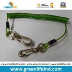 Transparent Clear Plastic PU Stainless Steel Core Coiled Tether Rope