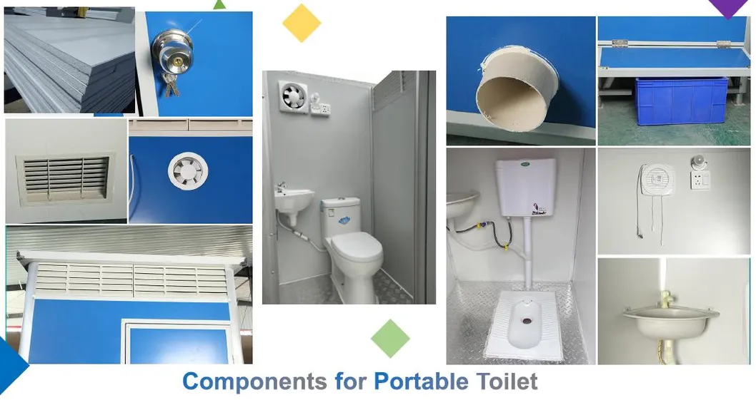 Portable 20 Feet Container Prefab House Toilet