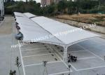 Single Slope Roof Outdoor Steel Membrane Structure Cantilever Parking Shelter