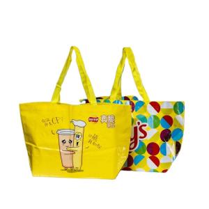 China Eco-friendly Snakeskin Composite Plastic Color Printing Woven Bag for Customer Needs factory