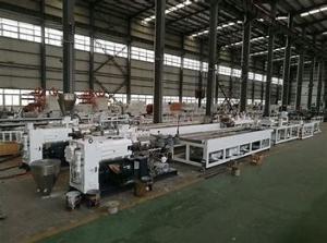 China 150kg/H Conical Double Screw WPC Profile Extrusion Line factory