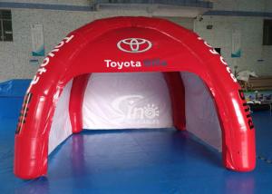 China 4x4m outdoor Toyota movable airtight inflatable advertising tent digitally printed completely with 4 sides doors factory