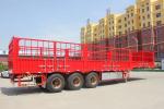3 Axle Stake type Semi Trailer Truck For Animal Transport Cargo Carrier with