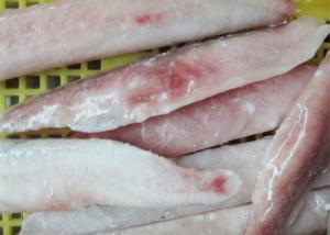 China Brc Haccp Frozen Monkfish Tail IQF freezing process 50g - 80g Size factory