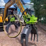 Manufacturer High Efficiency Excavator Hydraulic Steel Roc / Log Grab Hydraulic