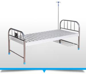 China Flat Height Adjustable Bed For Patients , High End Hospital Bed With Wheels factory