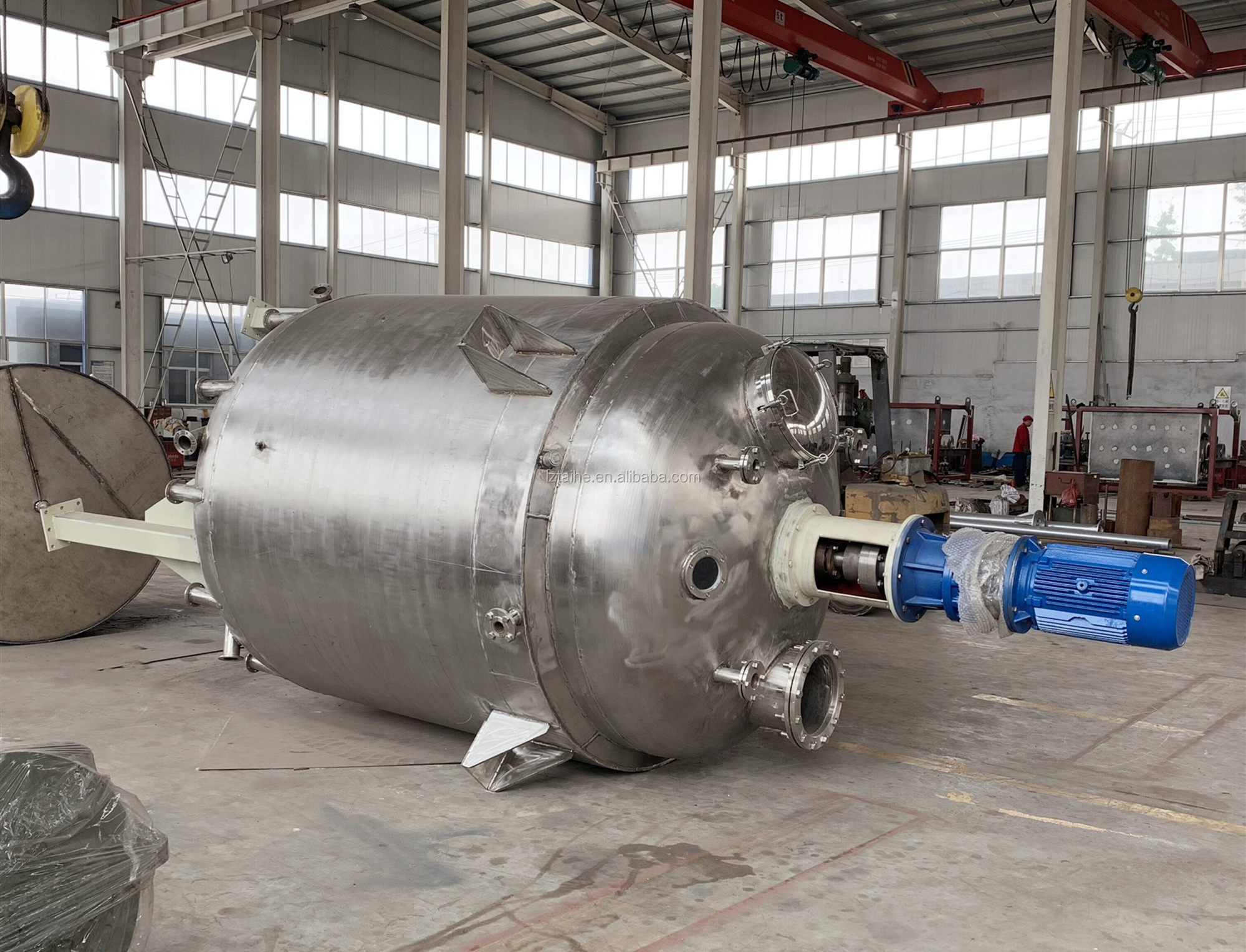 1000L PTFE Lined Electric Heating Jacket Reactor for Continuous Stirred Tank Reaction