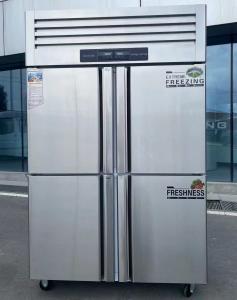 China 220V-240V/50HZ(60HZ) Stainless Steel Vertical Upright Freezer Refrigerator for Kitchen factory