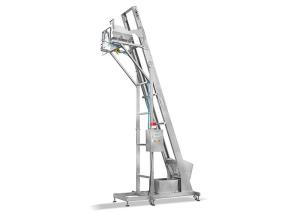China Stainless Steel Hopper Single Bucket Elevator Conveyor factory