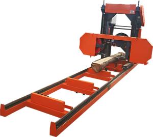 China Portable Lumber Band Saw Woodworking Horizontal Log Bandsaw Mill factory