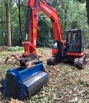 Excavator Flail Mower 300kg Weight Orange/Black/Others CE Certified
