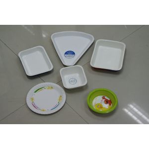 Embedded Disposable Plate Making Machine 3.7kw With Two Working Stations