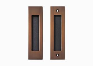 China Invisible Brass Sliding Door Lock Set 48mm 180mm For Bathroom / Kitchen factory